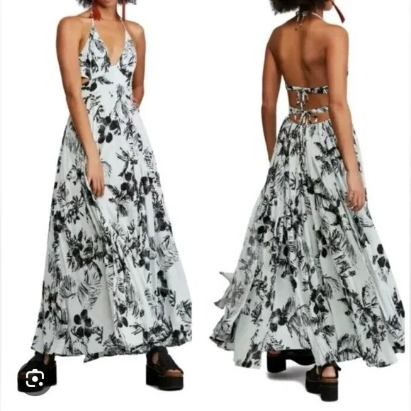 Free People Blue Floral Maxi Dress - Picture 6 of 6